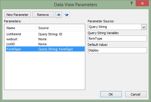 Change SharePoint Form Type - Create Query String Parameter